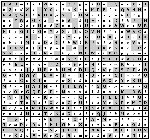 Solution grille Alphadoku Asymétrique Expert N° 10000.