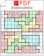 Dodecadokus irréguliers de 12x12 à télécharger au format PDF.